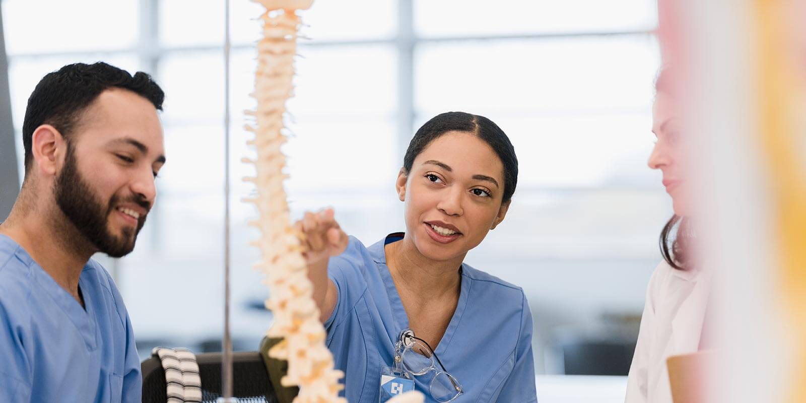 medical students in class