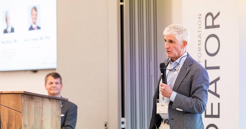 Dr. Simon presenting